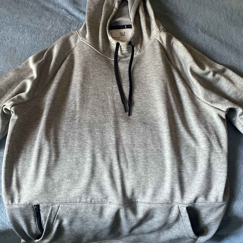Xersion Men's Grey Pullover Hoodie Size XL Long Sleeve